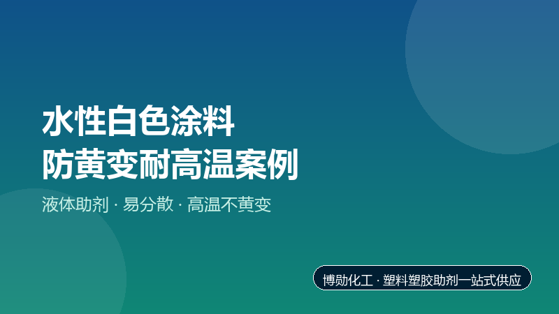 某水性工业涂料生产企业